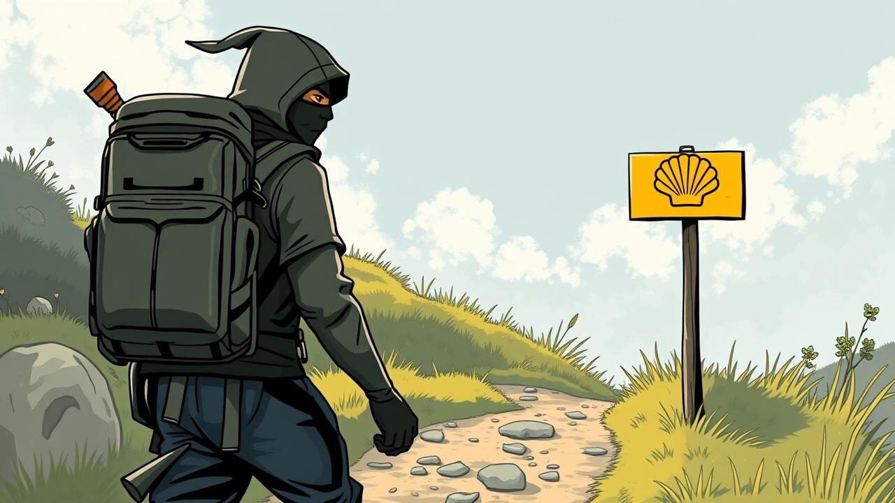 Un ninja sur le chemin de Compostelle