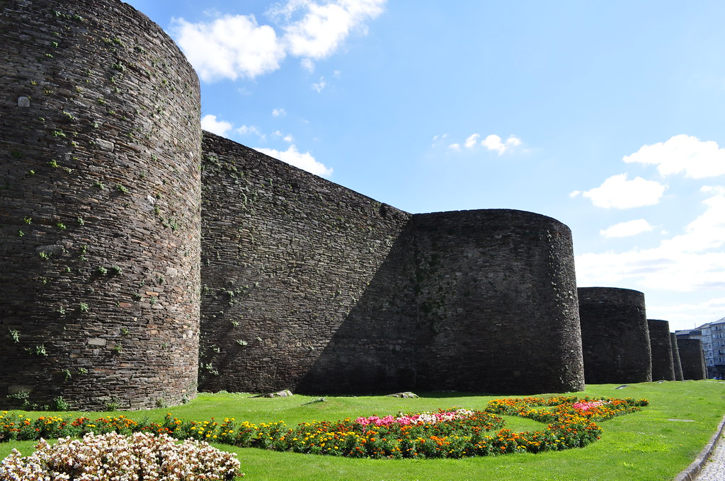 Les remparts romains de Lugo, province de Lugo, sur le Camino Primitivo